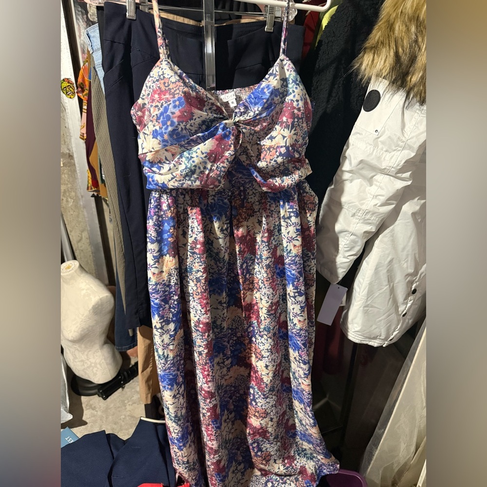 Baltic Born Floral Maxi Dress - Pink, Blue, Cream